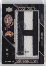 2009-10 Upper Deck UD Black Lettermen /499 Jhonas Enroth #66 Rookie Auto RC 4f5