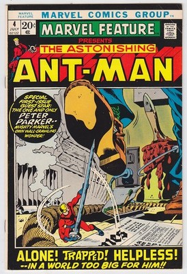 Marvel Feature #4, 1972 Spider-Man! Ant-Man & The Wasp! Herb Trimpe, VF 8.0
