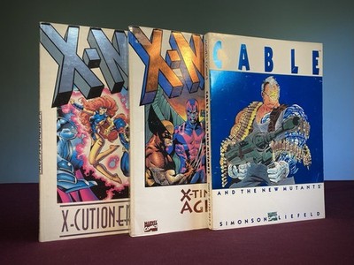 X-Men - 3x TPB - Cable New Mutants 1st Print/X-Tinction Agenda/X-Cutioners Song