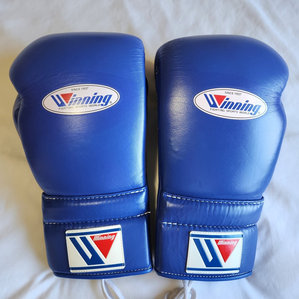Winning Boxing Gloves 14oz MS-500 Blue Lace-up Japan Pro