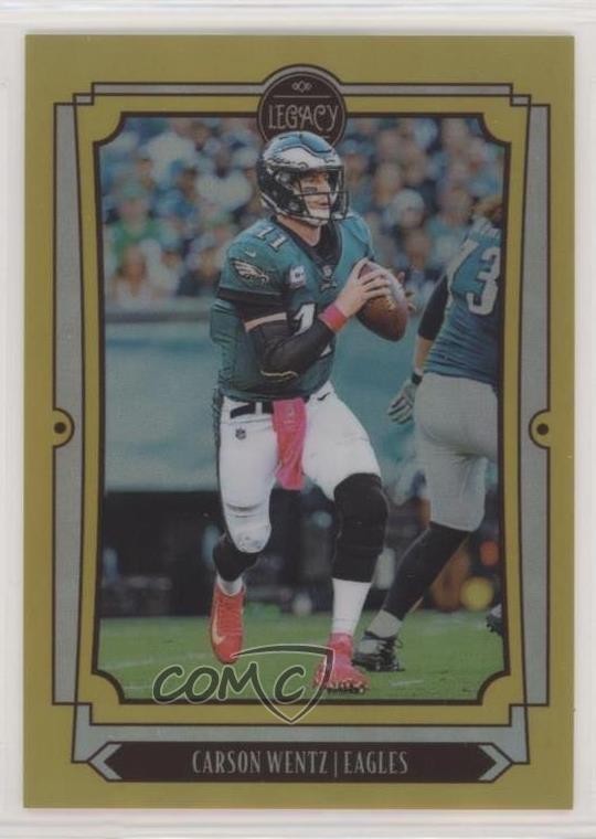 2019 Panini Legacy Premium Edition Gold Prizm 25/25 Carson Wentz #81 0g4
