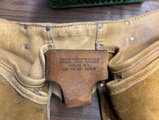 Sears Craftsman Carpenter Apron 45147 Top Grain Cowhide Tool Belt   b f