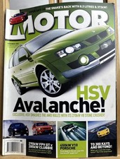 Motor Vintage Magazine November 2003 In Ok Condition