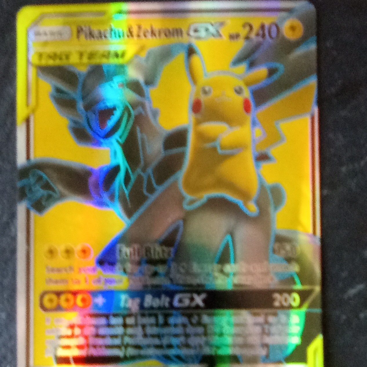Pikachu & Zekrom GX 33/181 Team Up Ultra Rare Holo 240HP English