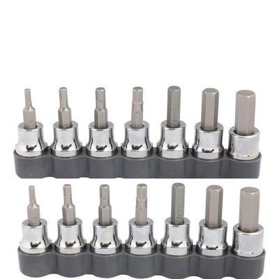 #ad NEW CRAFTSMAN EVOLV 10044 Hex Bit Socket 6 pc Set 3 8 Drive SAE Chrome $20.00