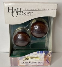 Gainsborough Stoneware Brown Brass Tone Hall Closet Door Knob
