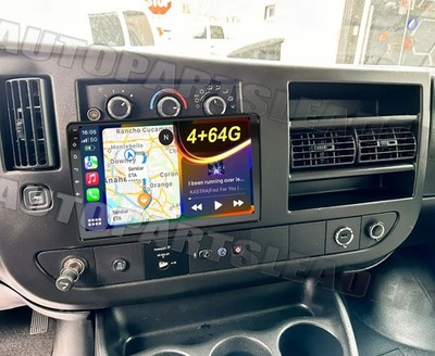 4+64GB Android 13 Carplay Car Stereo Radio For 2008-2024 Chevrolet Express WIFI