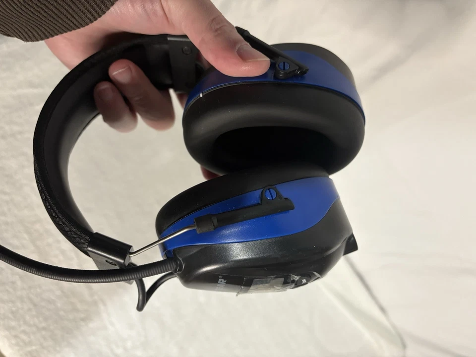 Auriculares de radio AM/FM Bluetooth - Orejeras de seguridad con reducción de ruido - azules Foto 4 de 4