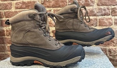 The North Face Chilkat II Men Winter Boots Sz 12 Waterproof 200g Insulated Brown