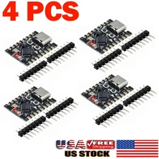 4X ESP32-C3 SuperMini WiFi Bluetooth Development Board 32-bit RISC-V UART SPI