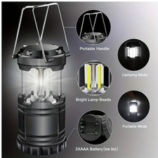 LED Portable Camping Torch battery Operated Lantern Night Light Lamp