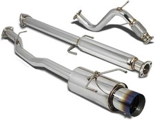 Catback Exhaust 4.5 Muffler Burn Tipsilencer Fit 94-97 Honda Accord H22f22