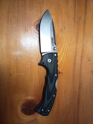 Cold Steel 4-Max Elite S35VN Stonewashed Drop Point Blade Green/Black G10 62RMA