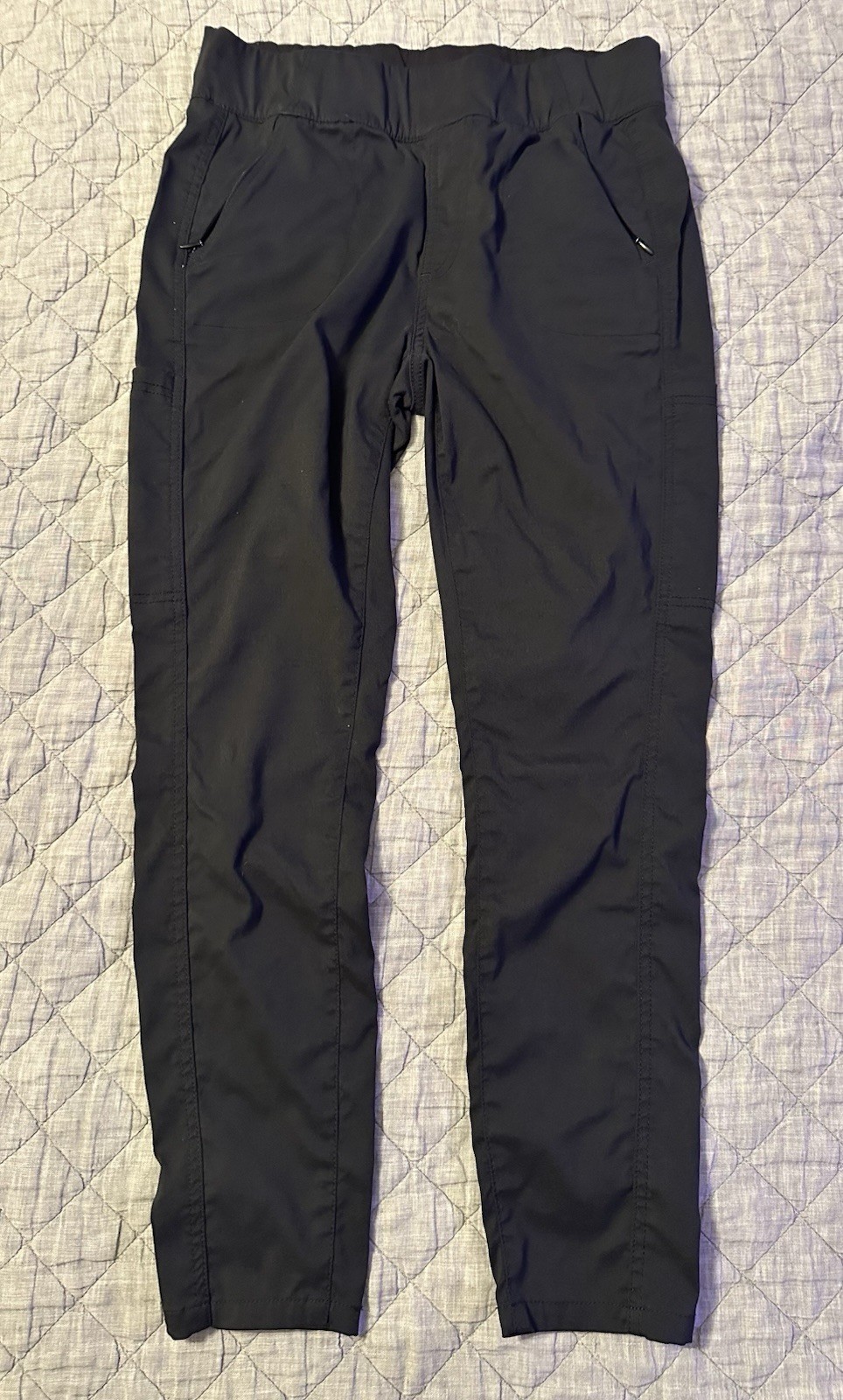 Prana Summit Woman's Hiking Pants Black Active Stretch Size L 30x31 Outdoors