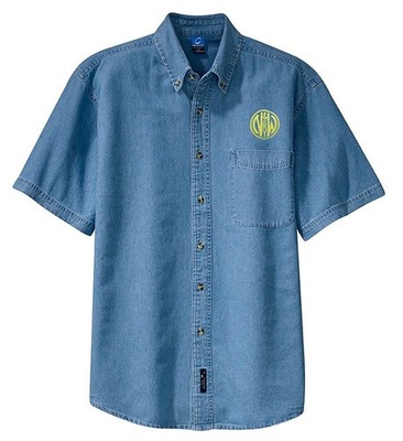 Norfolk and Western Railway Short Sleeve Embroidered Denim [den04SS]