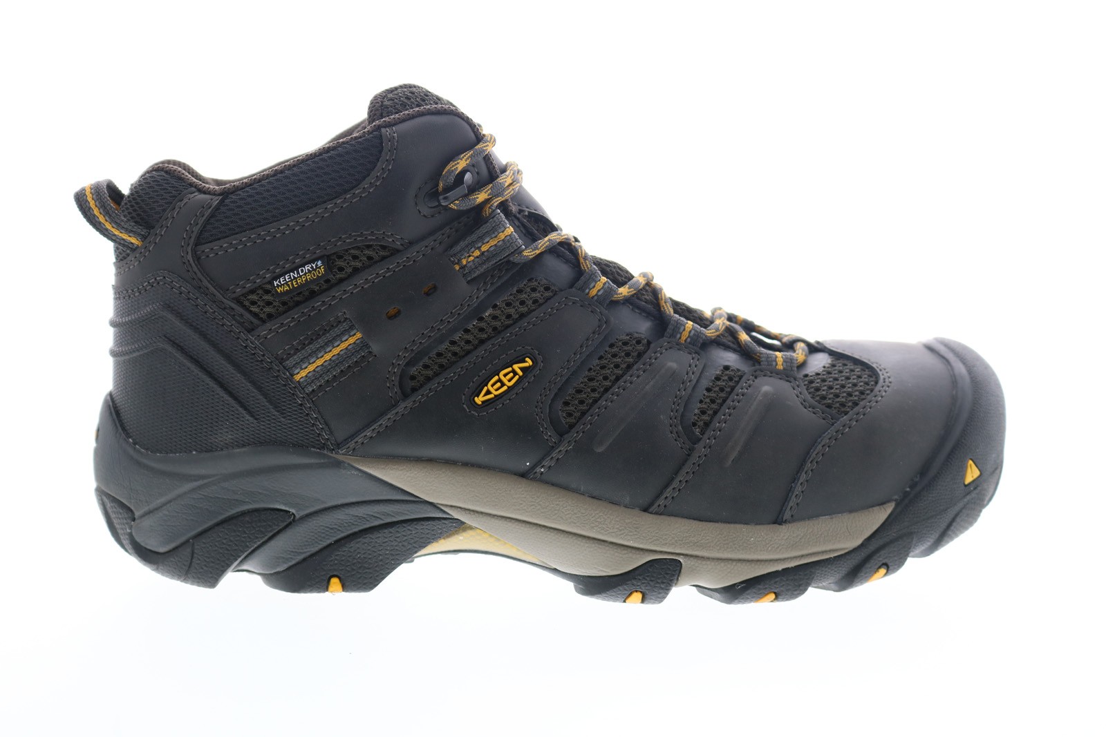 Keen Lansing Mid Waterproof Steel Toe 1018079 Mens Black Work - Safety Boots 13