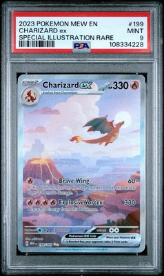 シャワーズex SAR PSA9 PSA 9 Mew ex SAR 205/165 Pokemon 151 SV2a Japanese Card