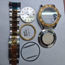 Kit de piezas de reloj hágalo usted mismo para movimiento 2836 8215 caja de reloj de 40 mm + esfera + manecillas + correa de acero