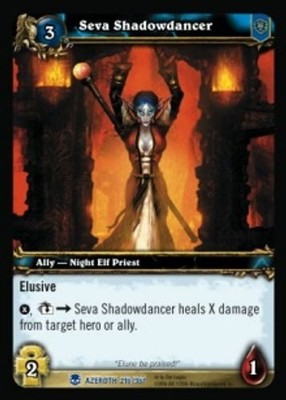 Seva Shadowdancer - Heroes of Azeroth - World of Warcraft TCG