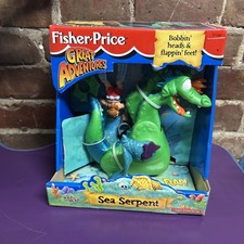 New Vintage Fisher Price Great Adventures 2 Headed Sea Monster Serpent Dragon