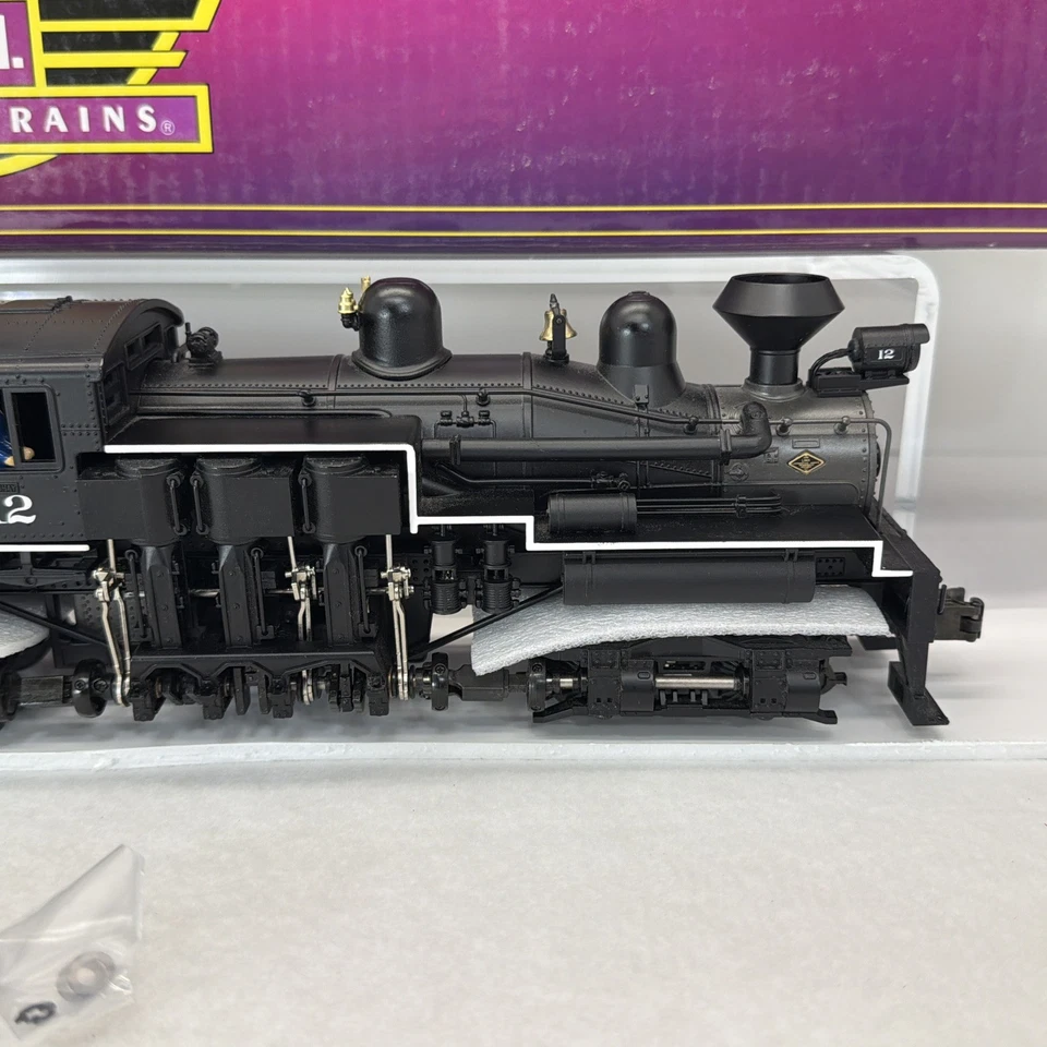 MTH Premier 20-3023-1 West Virginia Pulp & Paper Shay Steam PS.1 O Used BCR #12 - Image 3 of 4