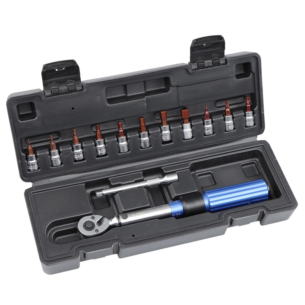 ABN Drive Click Torque Wrench Set 1/4in - 2-20Nm Bit Bicycle Tool