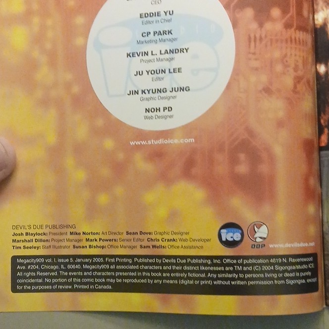 Devil's Due Publishing Megacity 909 Comic Book Single Issue #5 Kano Suh Dabb Lee thumbnail 3