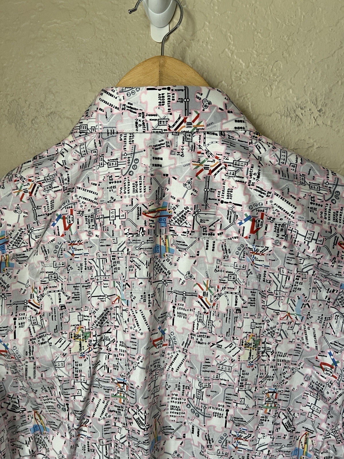 Robert Graham Map Button Down Shirt - image 9