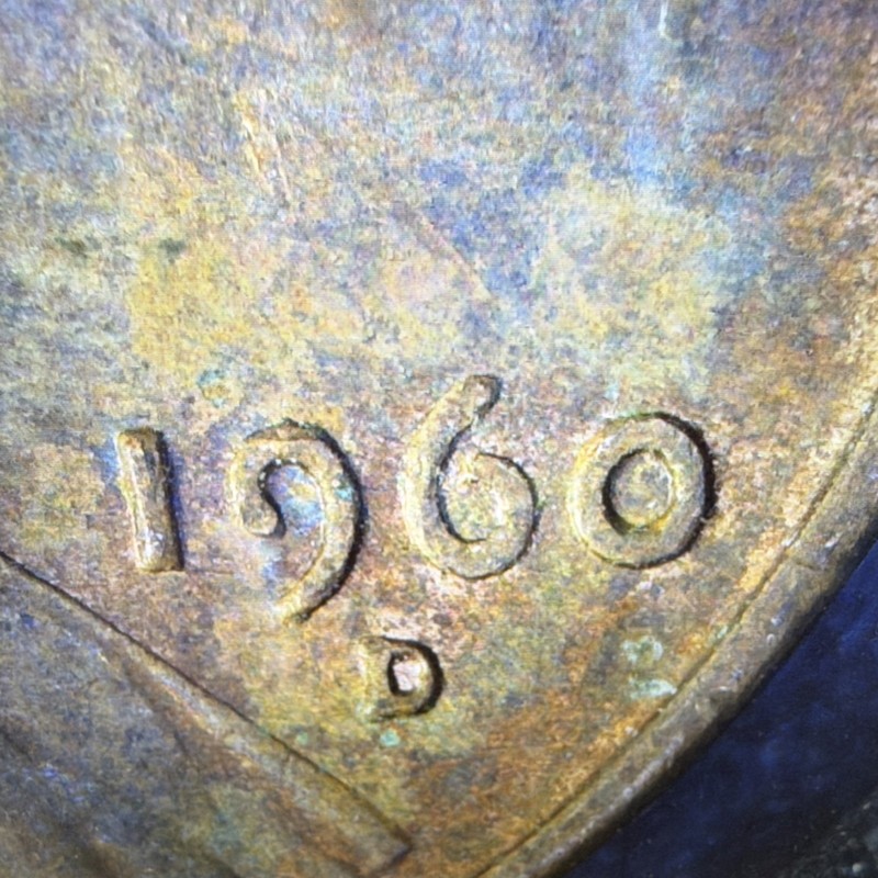 1960-D Lincoln Memorial Small Cent Penny Denver Mint BN Circulated