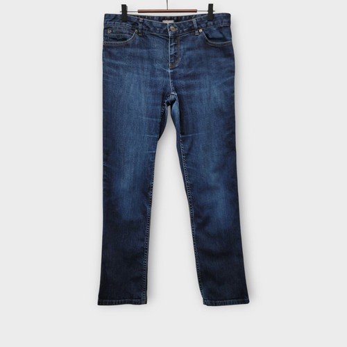 J. Jill Slim Leg Jeans Gr. 10 Petite Blue Dark Wash Mid Rise Stretch