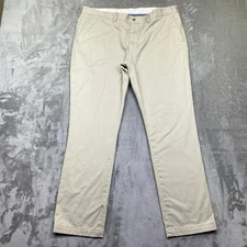 Polo Ralph Lauren Mens Chino Pants Khaki Straight Fit Sz 38 Preppy Retro Career