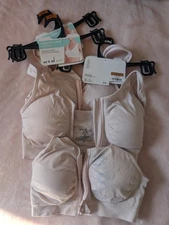 3pack Post-op Bra Best & Less Zoe Comfort Crop Seam Free Pink
