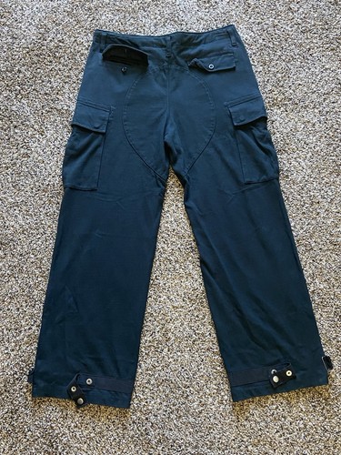Vintage Polo Ralph Lauren Cargo Pants Mens size L Black 100% Cotton Knit - Picture 13 of 15
