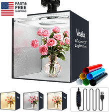 Photo Studio Light Box Photography, 12"X12"X12" Professional Dimmable Shooting