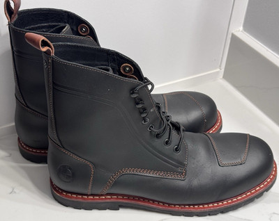 BMW Motorrad Leather Riding Boots Vibram Black EU47 US13 CE 2021 Moto - CLEAN!