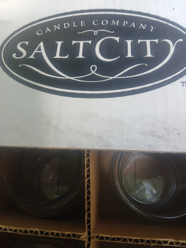 Salt City Candle Co BOX Of 12 Unused  Candle Jars No Lids - Image 3 of 3