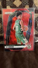 Panini 2024-25 Prizm Red Cracked Ice Rookie AJ Johnson Bucks Basketball #251