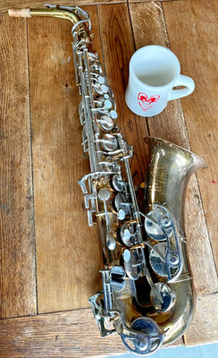 Bundy II Alto Saxophone Selmer Brass USA Student Sax UNTESTED Parts/Repair
