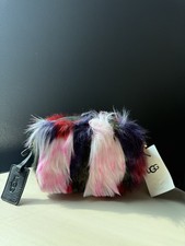  UGG JANEY PATCHWORK LEATHER FAUX FUR CROSSBO...