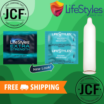 LifeStyles Tough Extra Strength Lubricated Condoms | Free Ship | Choose Amount