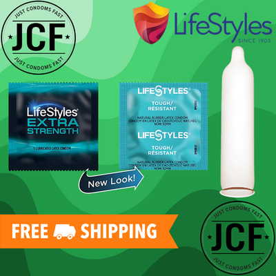 LifeStyles Tough Extra Strength Lubricated Condoms | Free Ship | Choose  Amount