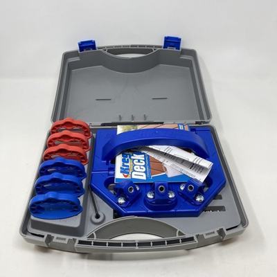#ad Kreg Deck Jig Concealed Fastening System Kit Blue Plastic Case Decking Tools USA $55.24