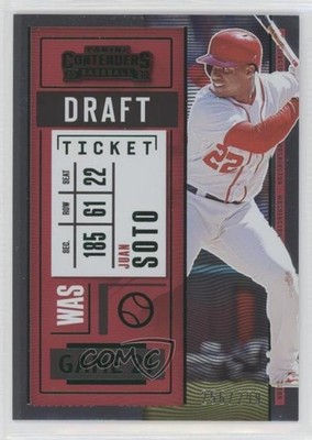 2020 Panini Contenders Draft Ticket Green 256/299 Juan Soto #45 15rt