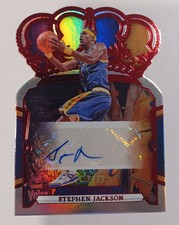 2023-24 Panini Crown Royale Red Stephen Jackson Autograph #CA-JAC Warriors /35