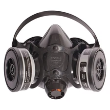 HONEYWELL NORTH 7701L Half Mask Respirator Kit,L,Black 5JG97