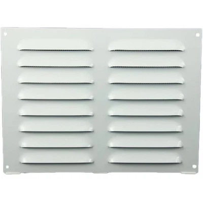 Grille à fente rectangulaire en métal 260 x 190 blanc - MR2619 - Photo 1/3