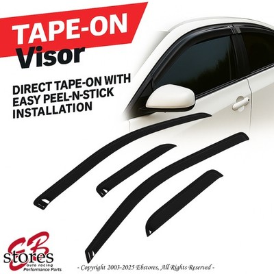 Dark Smoke Window Visor Rain Guards For 1998-2002 Toyota Corolla 4 Door Sedan