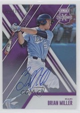 2017 Panini Elite Extra Edition Aspirations Purple 98/100 Brian Miller Auto 2a9
