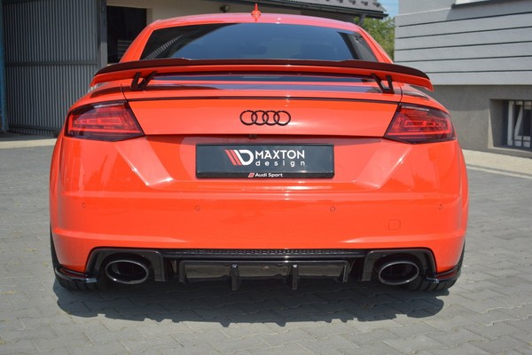 Maxton Design Heckansatz Diffusor Passend FüR Audi TT RS 8S Schwarz Hochglanz-image