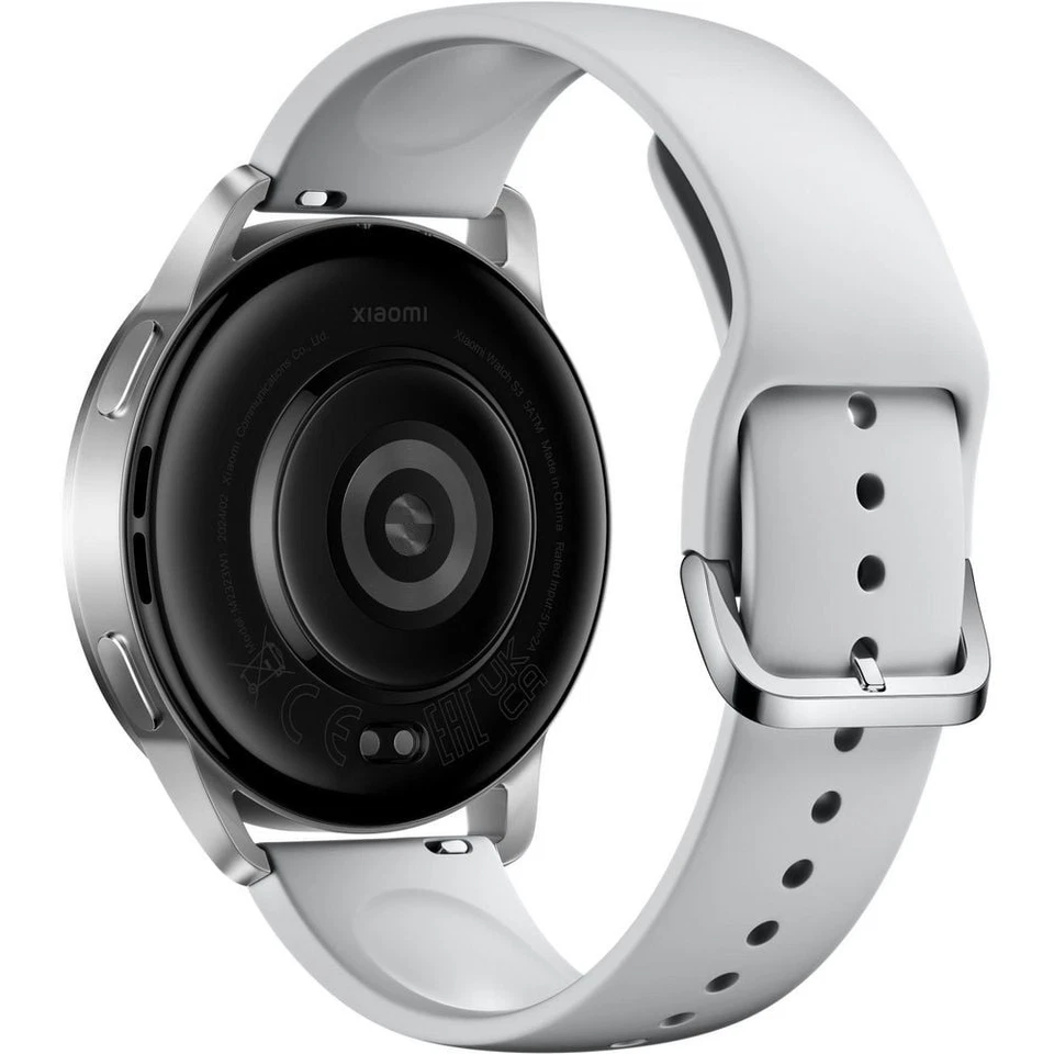 Xiaomi Watch S3 Smartwatch Silver (22 mm) Fluorkautschuk, Foto 3 von 5